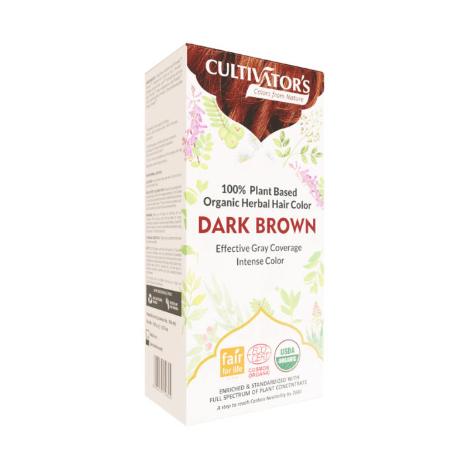 Cultivators Organic Herbal Hair Color, Dark Brown